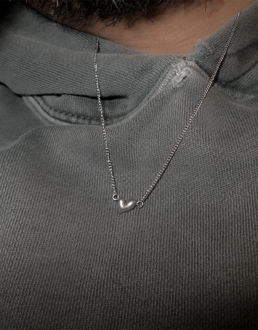 Steel Heart Necklace 01