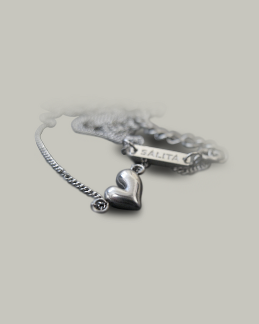 Steel Heart Necklace 01